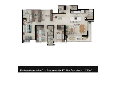 Apartamento de 3 alcobas en venta en Valle Del Lili, Cali, 121 m² · foto 3 de 20