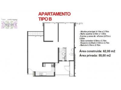 Apartamento de 2 alcobas en venta en Tierra Linda, Cali, 62 m² · foto 12 de 15