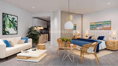 Apartamento de 1 alcoba en venta en Rodadero Sur, Santa Marta, 30 m² · foto 5 de 11