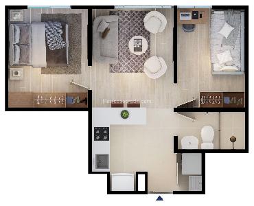 Apartamento de 2 alcobas en venta en Perdomo, Bogotá, 37 m² · foto 7 de 7