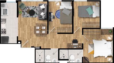 Apartamento de 3 alcobas en venta en Santa Ana I Sector, Soacha, 49 m² · foto 14 de 14