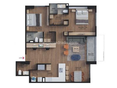 Apartamento en venta en Envigado, Envigado · foto 10 de 10