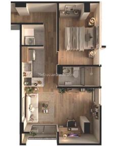 Apartamento de 2 alcobas en venta en La Estrada, Bogotá, 42 m² · foto 3 de 10