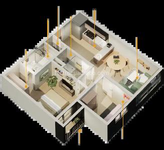 Apartamento de 2 alcobas en venta en Villa Gladys Sur, Bogotá, 35 m² · foto 4 de 5