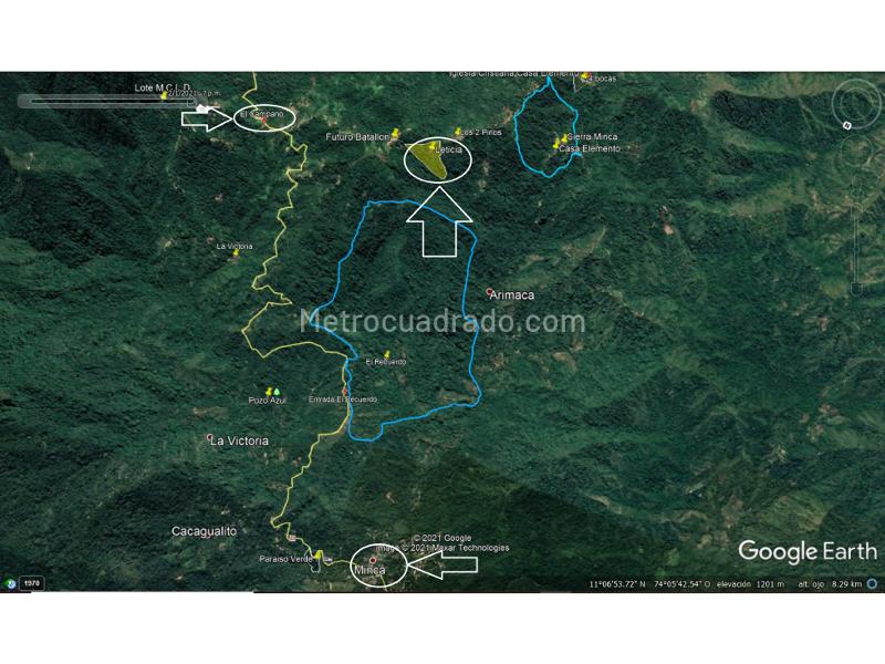 Lote en Venta, Sierra Nevada Minca Campano La Tagua Vista Nieves, Santa Marta - Vista 4