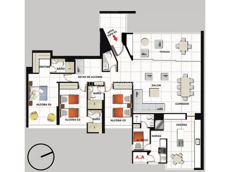 Piso – Santa Marta - Vista 3