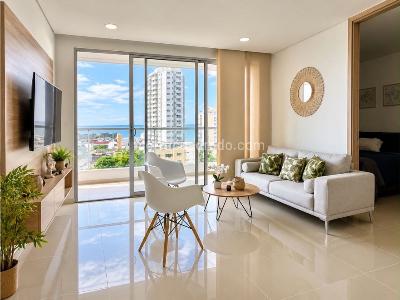 Apartamento de 2 alcobas en venta en Zona Residencial Marbella, Cartagena, 89 m² · foto 2 de 7