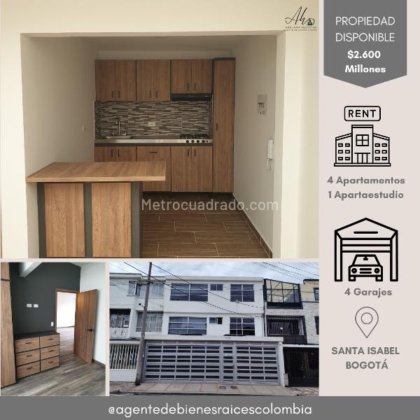 Edificio de Apartamentos en Venta, SANTA ISABEL, Bogotá D.C., Bogotá D.C.