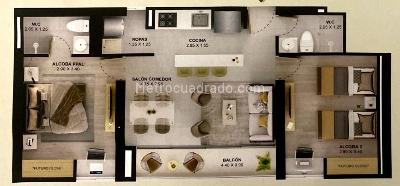 Apartamento en venta en Fatima, Itagüí · foto 2 de 3