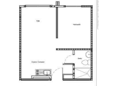 Apartaestudio en venta en Santa Fe, Bogotá, 30 m² · foto 12 de 13