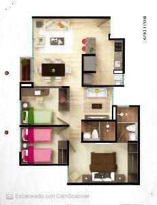 Apartamento de 3 alcobas en venta en Cajicá, 72 m² · foto 1 de 18