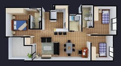 Apartamento de 3 alcobas en venta en Cajicá, Cajicá, 77 m² · foto 10 de 10