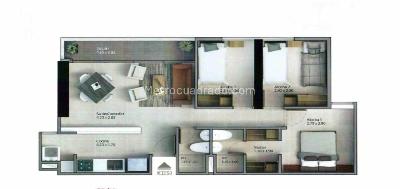 Apartamento de 3 alcobas en venta en Las Lomitas, Sabaneta, 64 m² · foto 8 de 11