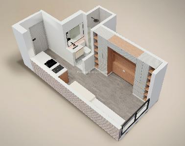 Apartaestudio en venta en Santa Barbara Oriental, Bogotá, 19 m² · foto 2 de 4