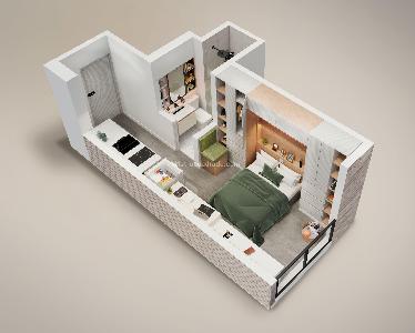Apartaestudio en venta en Santa Barbara Oriental, Bogotá, 19 m² · foto 3 de 4