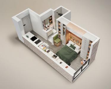 Apartaestudio en venta en Santa Barbara Oriental, Bogotá, 19 m² · foto 2 de 3