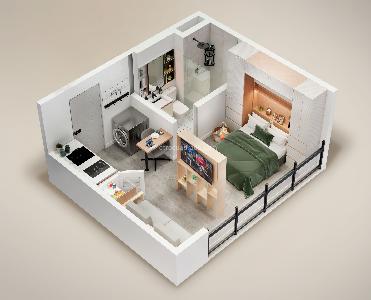 Apartaestudio en venta en Santa Barbara Oriental, Bogotá, 22 m² · foto 2 de 4
