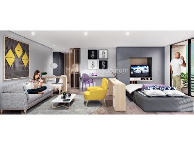 Apartaestudio en venta en Centro Internacional, Bogotá, 31 m² · foto 17 de 18