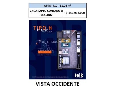 Apartaestudio en venta en Centro Internacional, Bogotá, 31 m² · foto 18 de 18