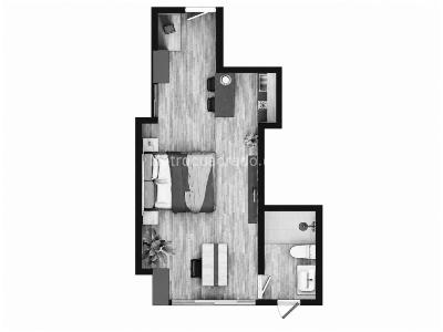 Apartaestudio en venta en La Aguacatala, Medellín, 32 m² · foto 5 de 6