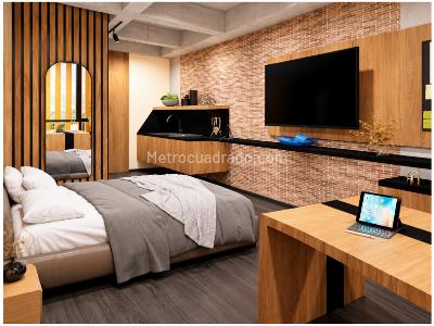 Apartaestudio en venta en La Aguacatala, Medellín, 32 m² · foto 2 de 6