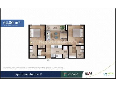 Apartamento de 2 alcobas en venta en Sur, Sabaneta, 62 m² · foto 6 de 6