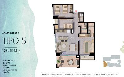 Apartamento en venta en Bello Horizonte, Santa Marta · foto 6 de 6