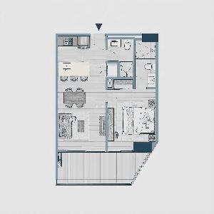 Apartamento de 1 alcoba en venta en Cr Guanenete, Santa Marta, 53 m² · foto 4 de 4