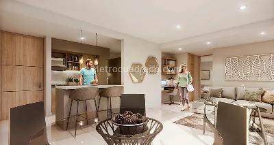 Apartamento de 2 alcobas en venta en Las Vegas De Comfandi, Cali, 46 m² · foto 4 de 6