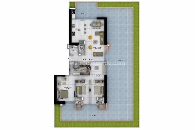 Apartamento de 3 alcobas en venta en Altos De Ciudad Jardin, Cali, 151 m² · foto 4 de 4
