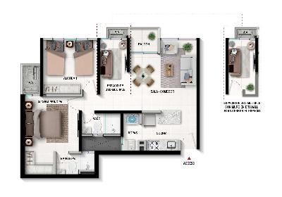 Apartamento en venta en El Campestre, Cartagena · foto 4 de 4