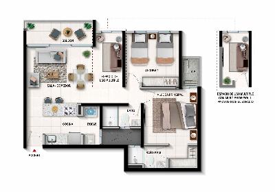Apartamento en venta en El Campestre, Cartagena · foto 6 de 6