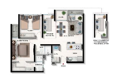 Apartamento en venta en El Campestre, Cartagena · foto 4 de 4