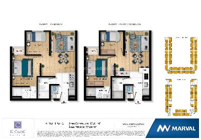 Apartamento de 2 alcobas en venta en Valladolid, Bogotá, 38 m² · foto 1 de 4