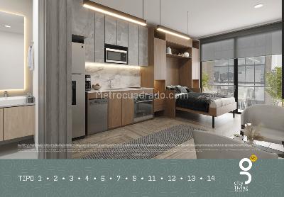 Apartaestudio en venta en Chico Norte, Bogotá, 21 m² · foto 10 de 12