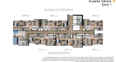Apartamento de 2 alcobas en venta en Sabaneta, Sabaneta, 70 m² · foto 2 de 9