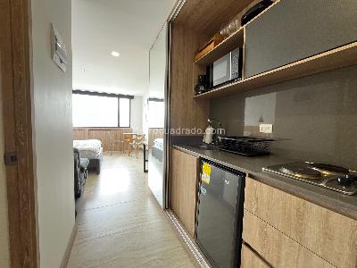 Apartamento de 1 alcoba en venta en Nuevo Poblado, Medellín, 27 m² · foto 10 de 18