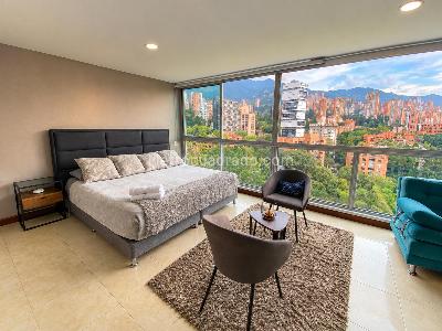 Apartamento de 1 alcoba en arriendo en Las Lomas, Medellín, 55 m² · foto 3 de 15