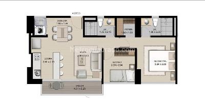Apartamento de 3 alcobas en venta en Rionegro, Rionegro, 56 m² · foto 10 de 10