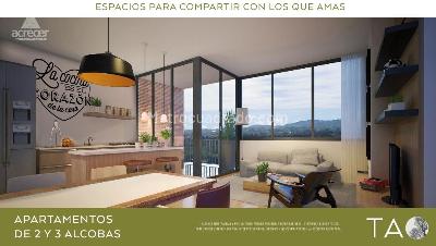 Apartamento de 3 alcobas en venta en Rionegro, Rionegro, 56 m² · foto 2 de 10