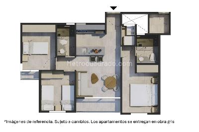 Apartamento de 3 alcobas en venta en Santa Isabel, Girardot, 54 m² · foto 4 de 4