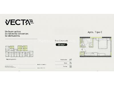 Apartaestudio en venta en Chico, Bogotá, 18 m² · foto 13 de 20