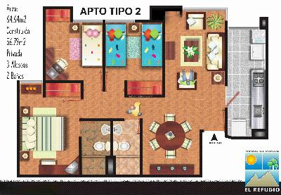 Apartamento de 3 alcobas en venta en Villas Del Norte, Tunja, 57 m² · foto 9 de 9