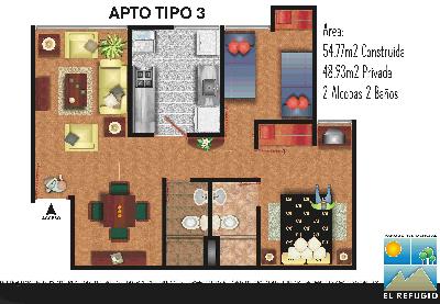 Apartamento de 2 alcobas en venta en Villas Del Norte, Tunja, 49 m² · foto 6 de 7