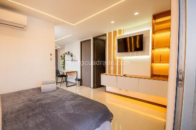 Apartamento de 1 alcoba en venta en El Poblado, Medellín, 32 m² · foto 9 de 11