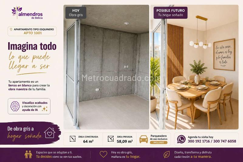 Apartamento en Venta, Conjunto Almendros De Belicia, Jamundi - Prikaz 2