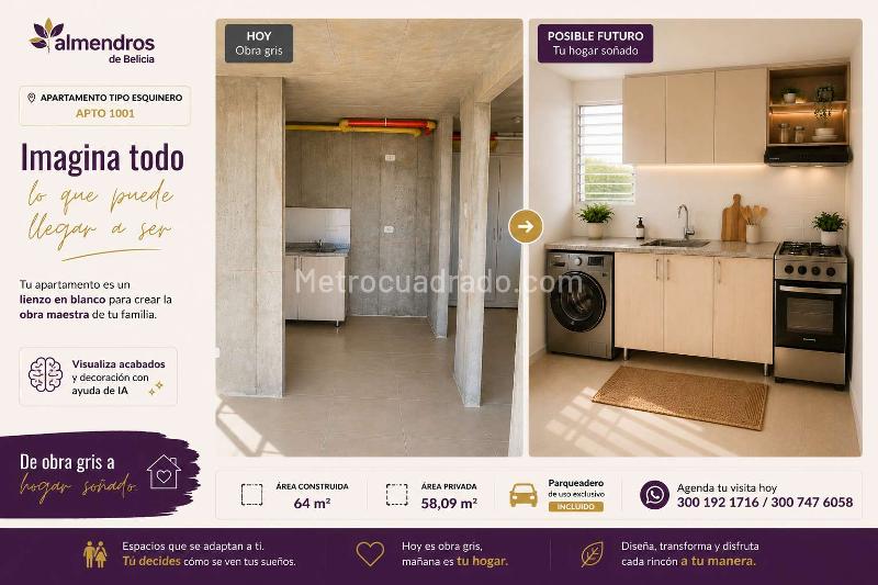 Apartamento en Venta, Conjunto Almendros De Belicia, Jamundi - Prikaz 5