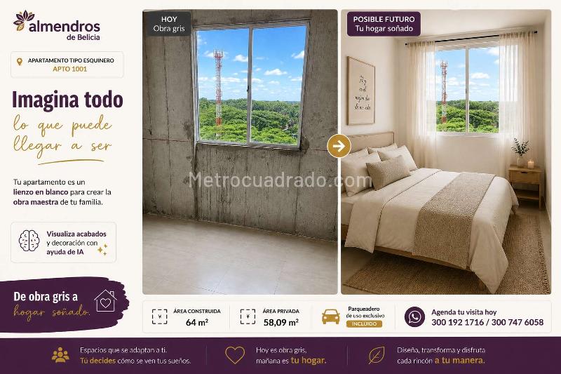Apartamento en Venta, Conjunto Almendros De Belicia, Jamundi - Prikaz 6