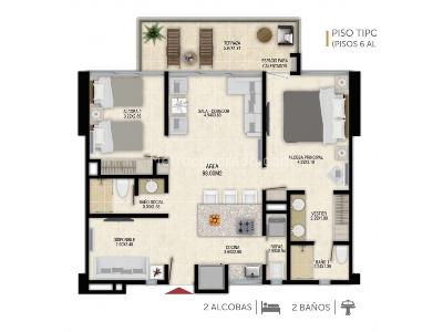 Apartamento en venta en Agrupacion Reserva Del Mar, Santa Marta · foto 10 de 10