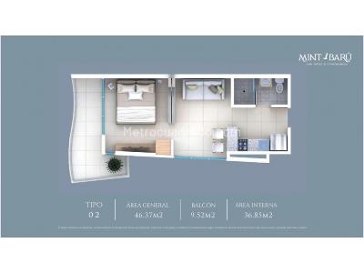 Apartamento de 2 alcobas en venta en Isla De Baru, Cartagena, 73 m² · foto 20 de 20